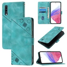 Custodia per telefono in pelle goffrata Skin Feel per Samsung Galaxy A70 / A70s