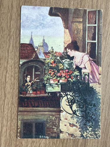 Cartolina epoca arte - arte, 1916