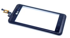 Originale LG P920 Optimus 3D touchscreen digitalizzatore vetro frontale con cornice frame