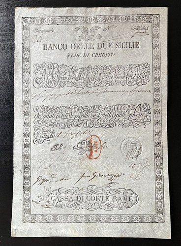 Banco delle due sicilie fede - due, sicilie,