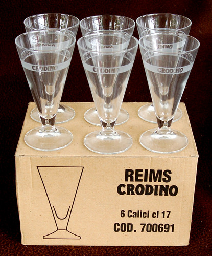 Set bicchieri crodino - bicchieri,