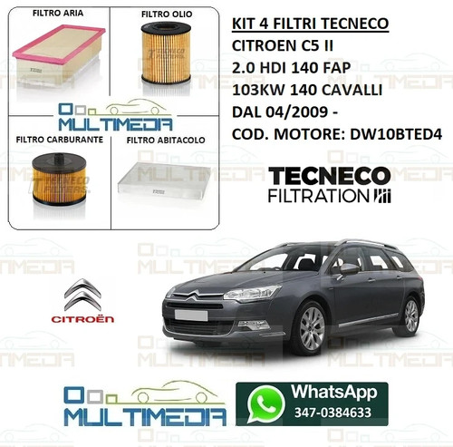 Kit tagliando filtri tecneco - filtri,