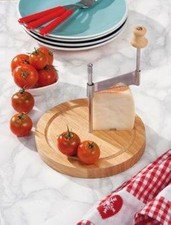 AFFETTA AFFETTATRICE TAVOLO CASA FORMAGGIO BAMBOO D.18,5XH16CM CUCINA TAGLIO