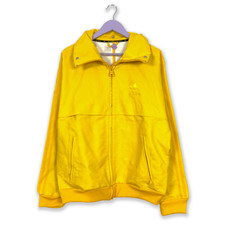 Giacca a vento Adidas Vintage gialla anni 2000 con zip - Taglia L/XL uomo