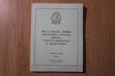 CHRISTIE'S - ROMA - ARAZZI MOBILI FRANCESI/INGLESI DIPINTI TAPPETI ARGENTO 1972