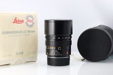 Leica M 90mm f2  Black 11136 Canada in Mint Condition With Original Box