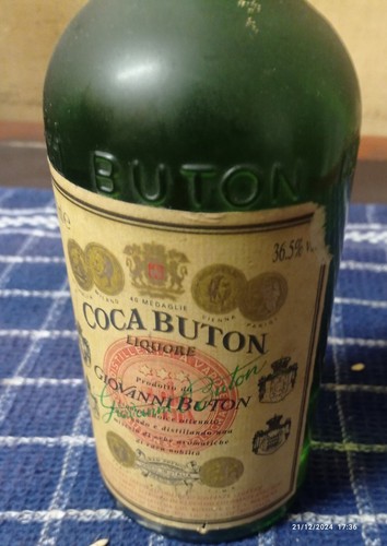 Bottiglia coca buton anni 70 - buton,