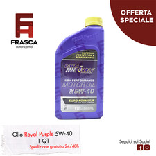Olio Motore Sintetico 5W40 Royal Purple Alte Prestazioni API SP Acea A3 B4 21