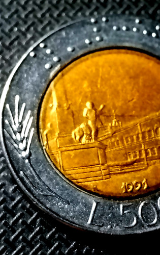 500 lire italia 1991 errore - lire,