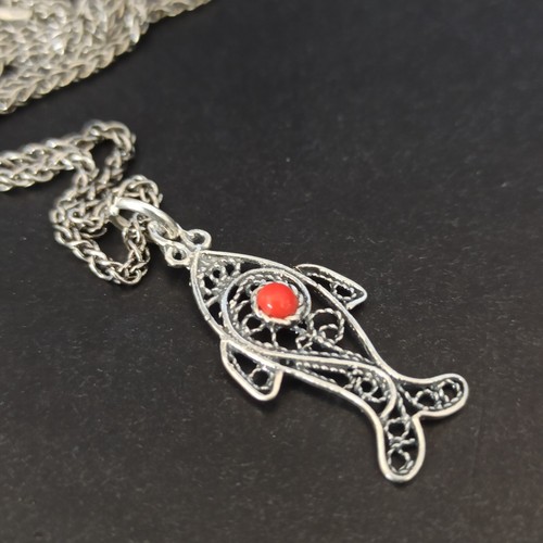Collana pesce filigrana