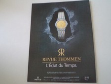 advertising Pubblicità 1987 OROLOGIO REVUE THOMMEN QUARTZ