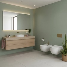 Sanitari sospesi senza brida