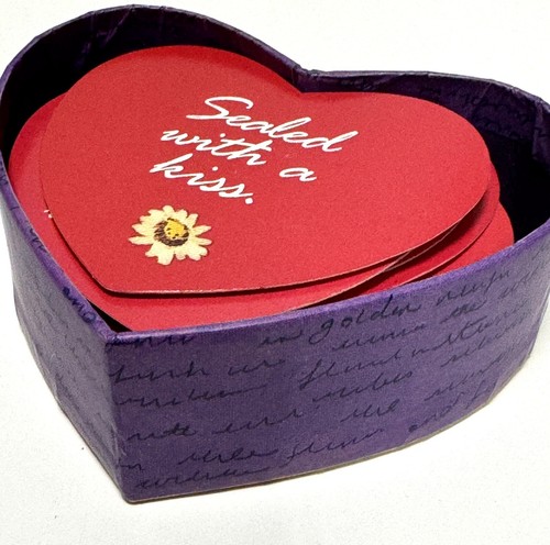 Scatola cuore note - scatola, 12