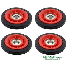 4 RULLI CANALE DI SCARICO PER ASCIUGATRICE REX ELECTROLUX 8077877028 ORIGINALE