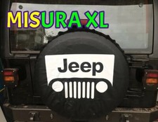Copri Ruota di Scorta NUOVO FUORISTRADA LOGO JEEP DA ITALIA MISURA XL WRANGLER