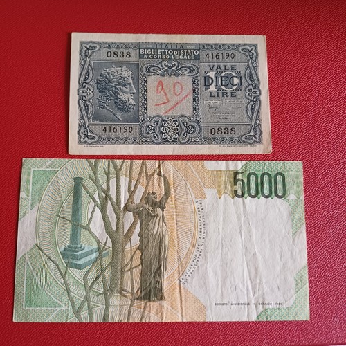 Banconote italiane regno - regno, d
