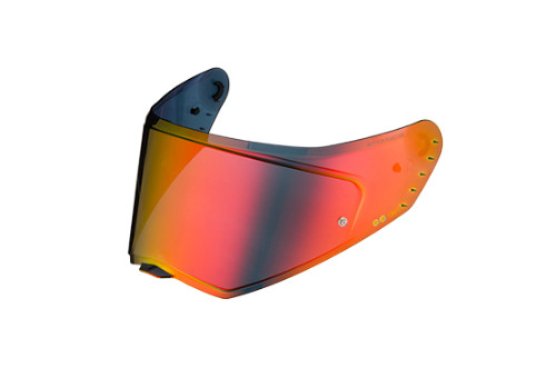 Visiera specchio oro rosso - visiera,