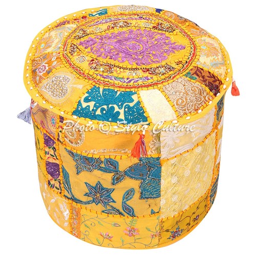 Pouf ottomano patchwork