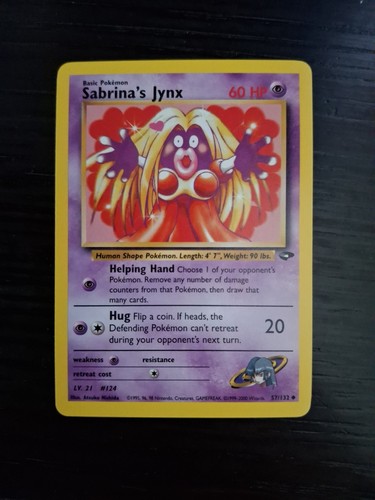 Pokemon card tcg sabrina jynx - pokemon,
