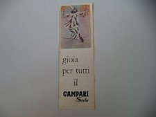 advertising Pubblicità 1961 CAMPARI SODA