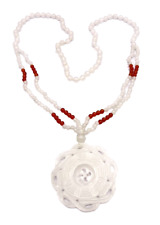 COLLANA DI AGATA BIANCA E CORNIOLA