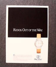 [GCG]  M626 - Advertising Pubblicità -1986- KUDOS , OUT OF THE WAY. PAUL PICOT 