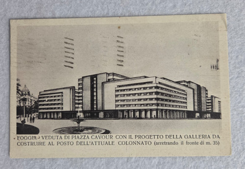 Cartolina foggia piazza cavour - cartolina,