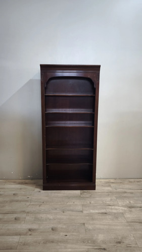 92057 libreria legno scuro - libreria,