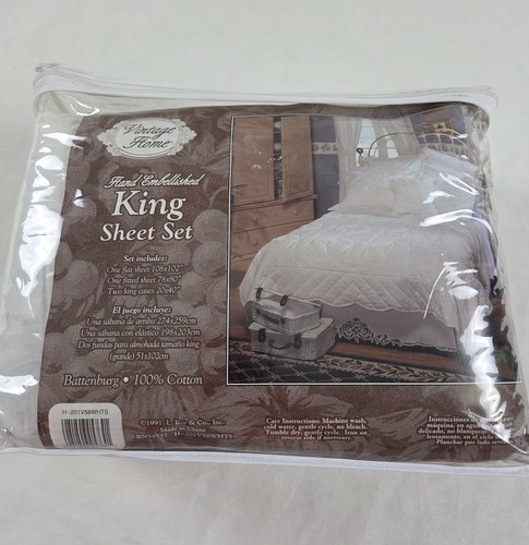 Set lenzuola vintage home king - set,