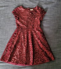 Vestito elegante paillettes rosso Zara 8 anni