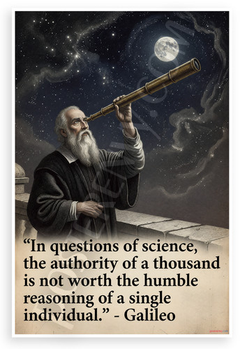 Poster galileo citazione - poster,
