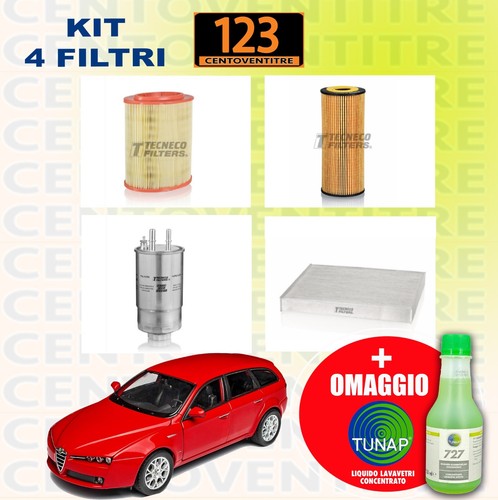 Kit filtri tagliando alfa - filtri,