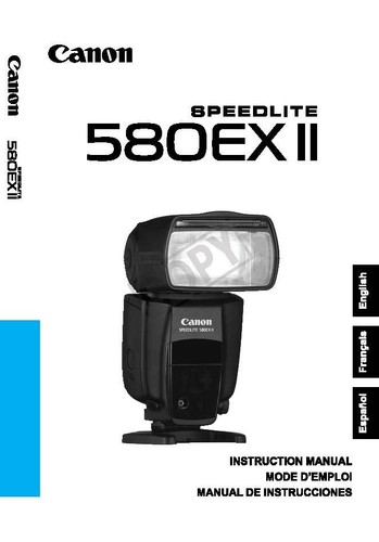 Canon speedlite 580ex - ii, È