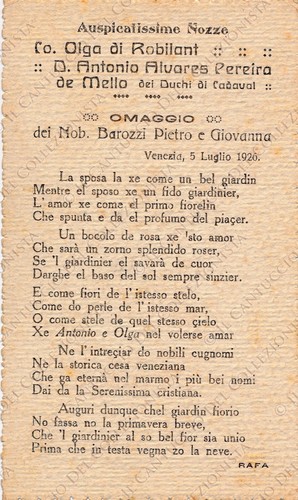 1926 nozze olga - 1926,