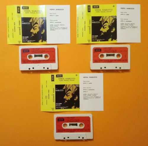 Nabucco musicassetta verdi - musicassetta,
