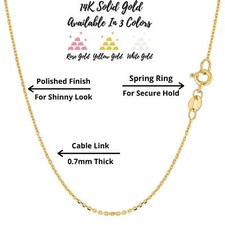 Catena/collana maglia cavo oro