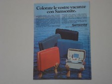 advertising Pubblicità 1970 VALIGIE SAMSONITE