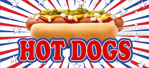 Hot dogs decal concessione - hot,