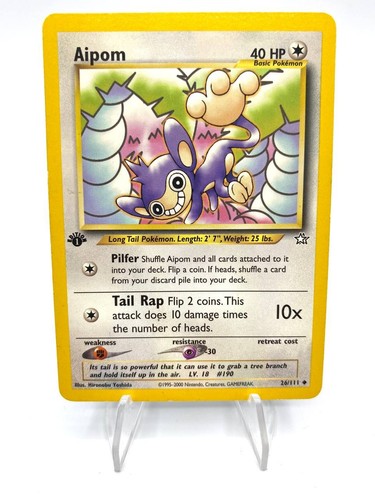 Carta pokemon aipom 111 - pokemon, set