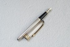 Montblanc Meisterstuck Solitaire Silver godron fontain pen