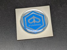 PIAGGIO Ø 20MM LOGO ADESIVO 3D SIGLA EMBLEMA FREGIO STEMMA SCRITTA BADGE TARGA