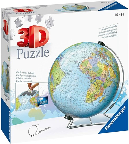 Mappamondo puzzle - puzzle, 3d