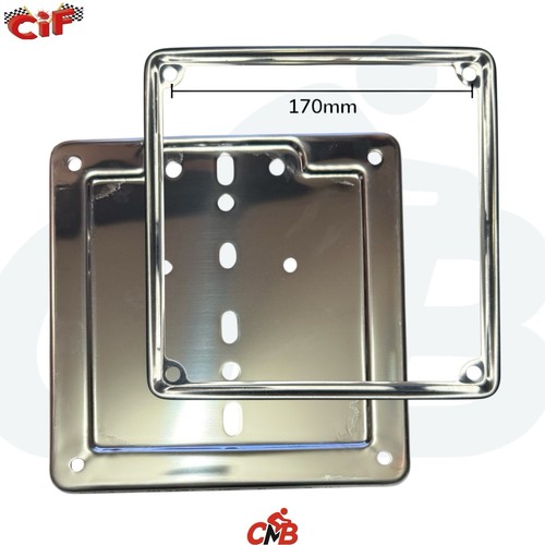 Porta targa con cornice - con, in