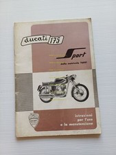Ducati 175 Sport 1958 manuale uso manutenzione libretto originale italiano