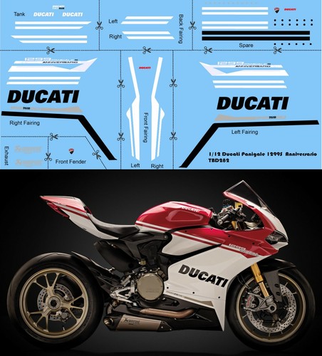 Decals per ducati - 1/12,