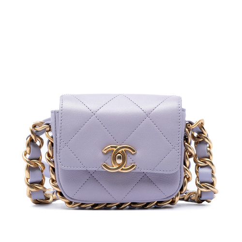 Chanel mini matelassé cuir - mini,
