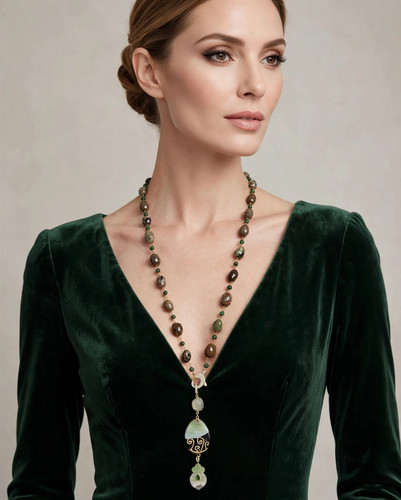 Collana sautoir crisoprasio - sautoir:,