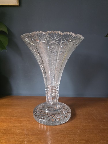 Antico vaso tromba vetro - in,