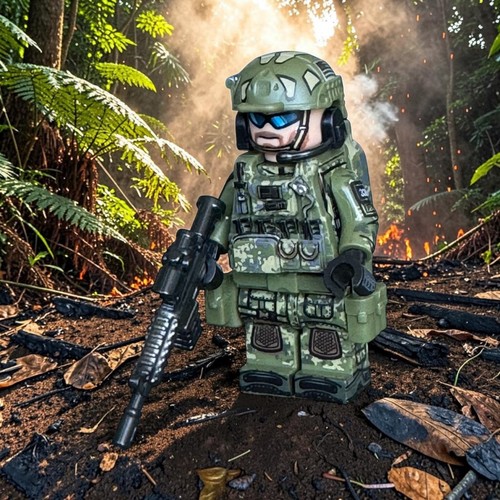 Minifigure soldato militare - minifigure,