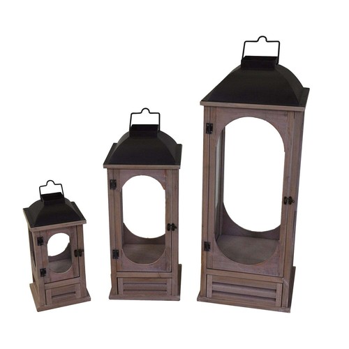 Set lanterne legno - lanterne,